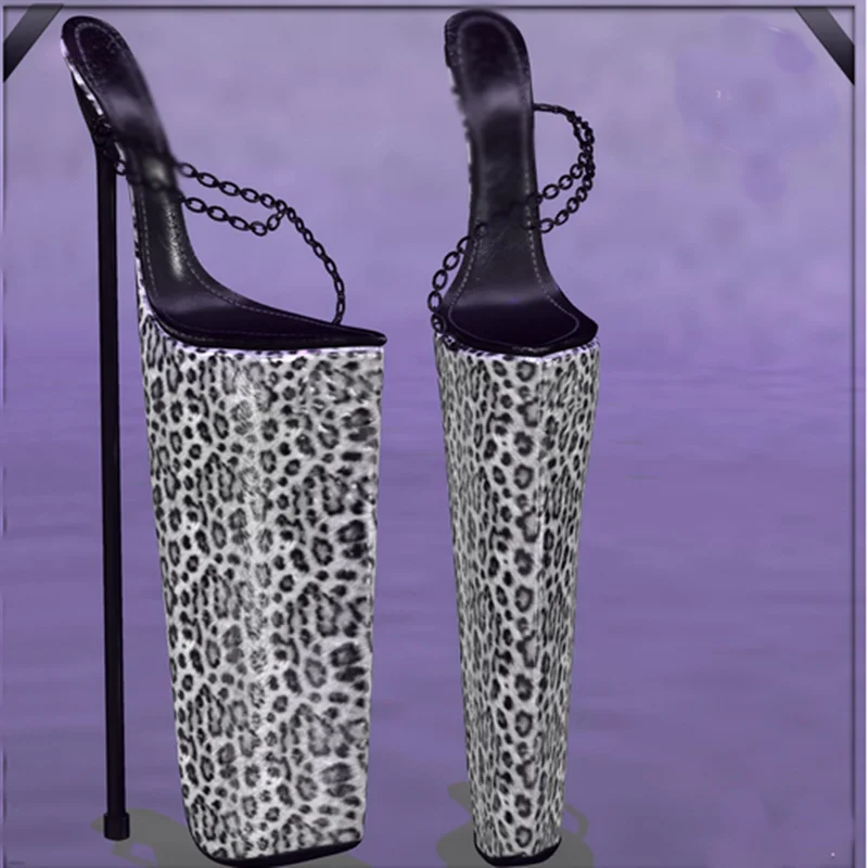 

Leopard Slip On Lace Buckle Sandals Hollow Thin High Heel Platform Fashion Sexy Western Summer Woman Shoes Zapatillas Mujer