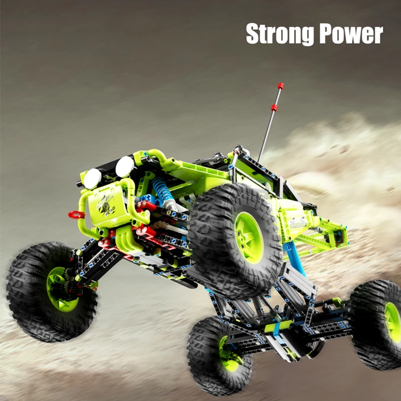 Off-road Vehicle Technical Car APP Remote Control Moter Power MOC Building Blocks Bricks Programming Gifts Toys Children Kids