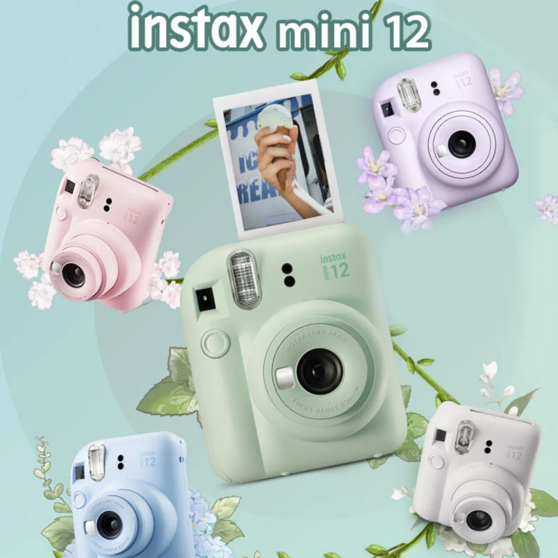 New Arrival Compatible Fuji Film Camera Instax Mini12 Self Imaging  Film Camera Travel Camera Photo Printer New Upgrade