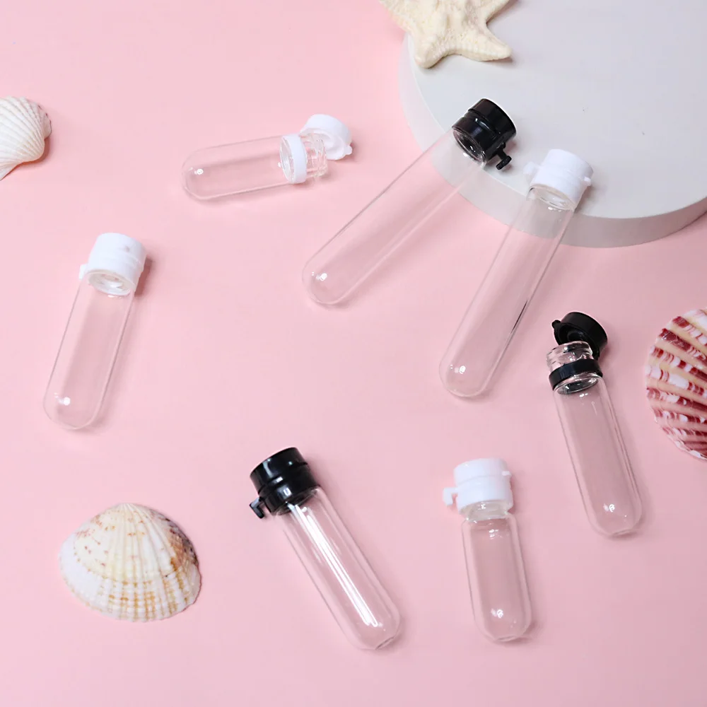 10 قطعة 2/3/5 مللي زجاجة عينة محمولة يمكن التخلص منها زجاجة مستحضرات التجميل الزجاجية ، زجاجة عطر لمبة مستديرة ، زجاجة زيت أساسي