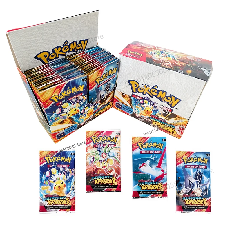 Scarlet Violet Surging Sparks 360 Stück Englische Version Pokemon TCG Classics Booster Box Pokemon Sammelkarten 36 Pack Box