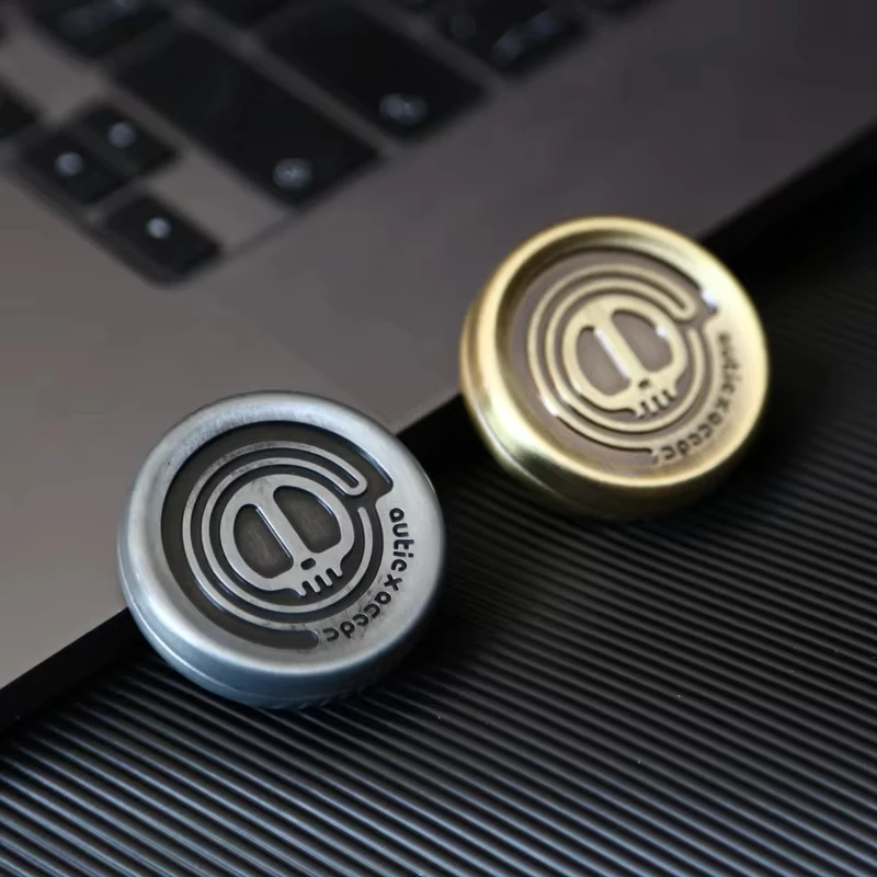 Devil Milk Cap Metal EDC Fidget Toys Magnetic Haptic Coins EDC Adult Autism Sensory Toys Hand Spinner Adult Gifts