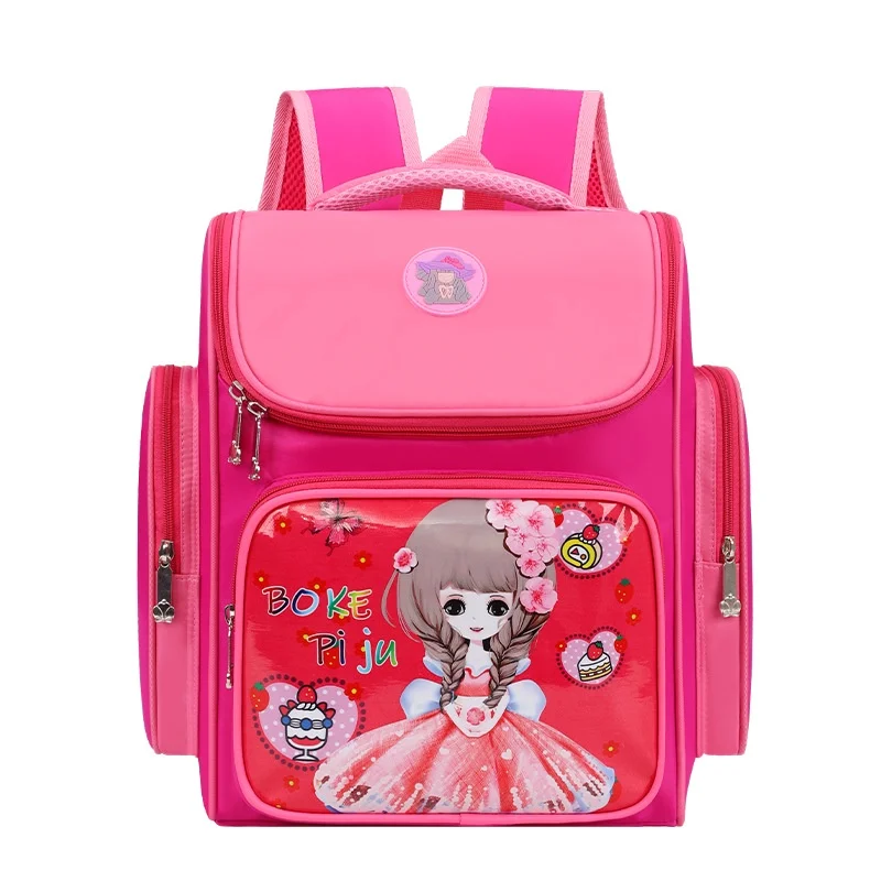 Sweet Girl Princess Flower Cartoon Large Capacity Backpacks for Students 2022 New Children Sweet Fashion Lightweight Schoolbags