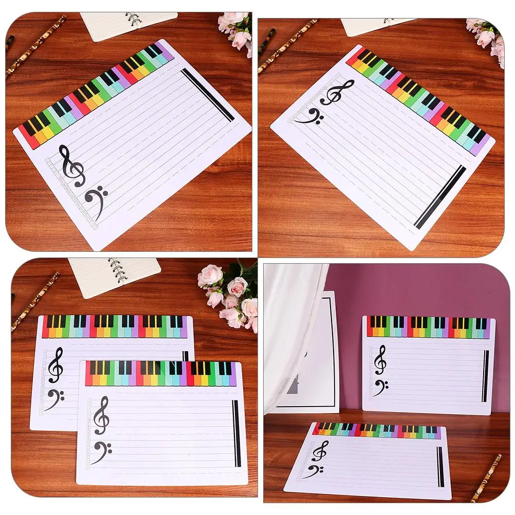 Magnetic Whiteboard Music Teaching Tool Lightweight Reusable Staff Board Erasable Note Plastic Child Portable Display