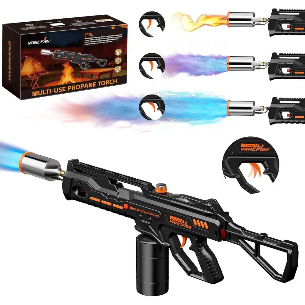 

36.6 Long Heavy-Duty Propane Torch for Cooking, Searing, Fire Starting, Grilling, Weeding, and DIY (Propane Tank Not Included)