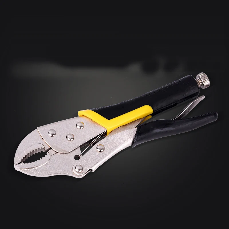 10 Inch Carbon Steel Welding Tool Adjustable Straight Jaw C Clamp Long Nose Locking Pliers Multifunctional Clamping Tools