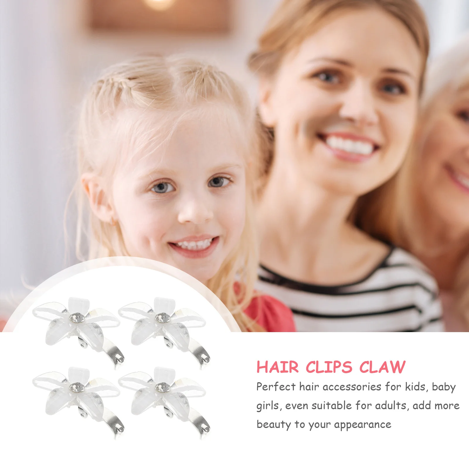 

20Pcs Mini Flower Clips Rhinestone Decorative Hair Accessories for Girls Adorable Styles Tiny Hair Clips,hair Clips for Girls