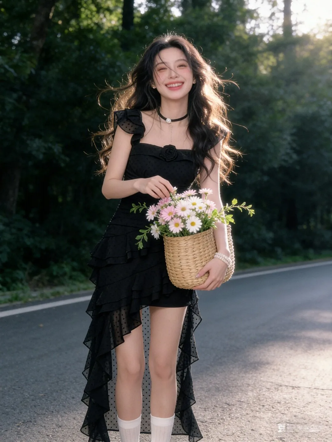 

Summer New Style Slim Fit Dress Tailoring Sensation Soft Wind Design Beautiful Dress City Commute Date Party A-Line Skirt