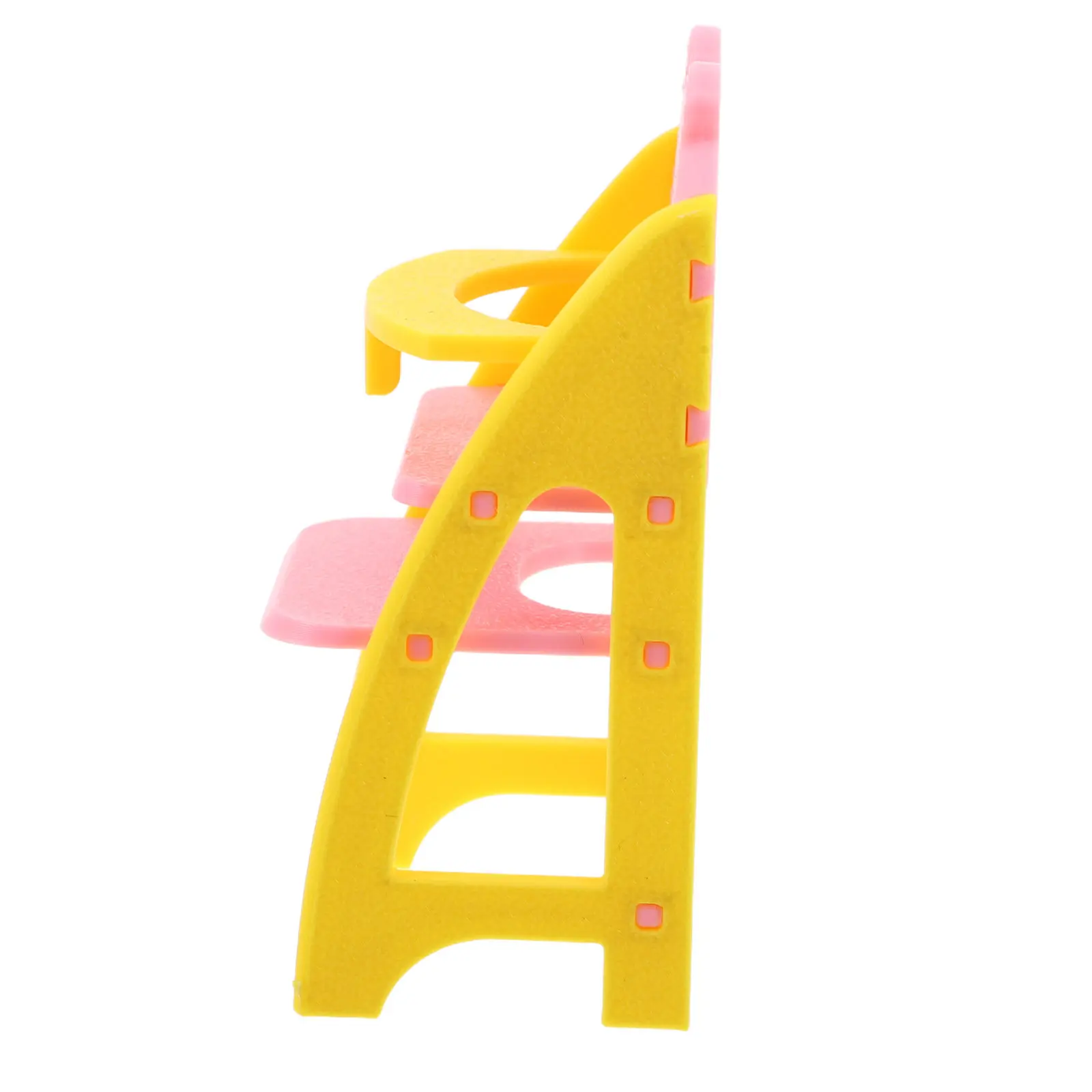 

Baby Highchair Blue Miniature Furniture 1:12 Scale Realistic Pretend Play Infant Dollhouse Dining Chair Accessory