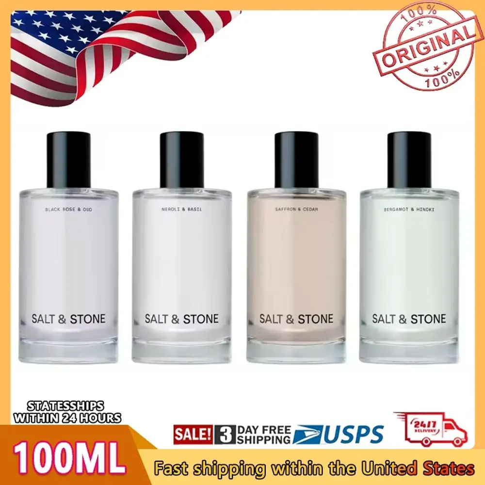 

Туман для тела Salt&Stone 100 мл, унисекс, парфюмерная вода, стойкий парфюм сцены Шафрана и кедра, одеколон, подходит для любого случая