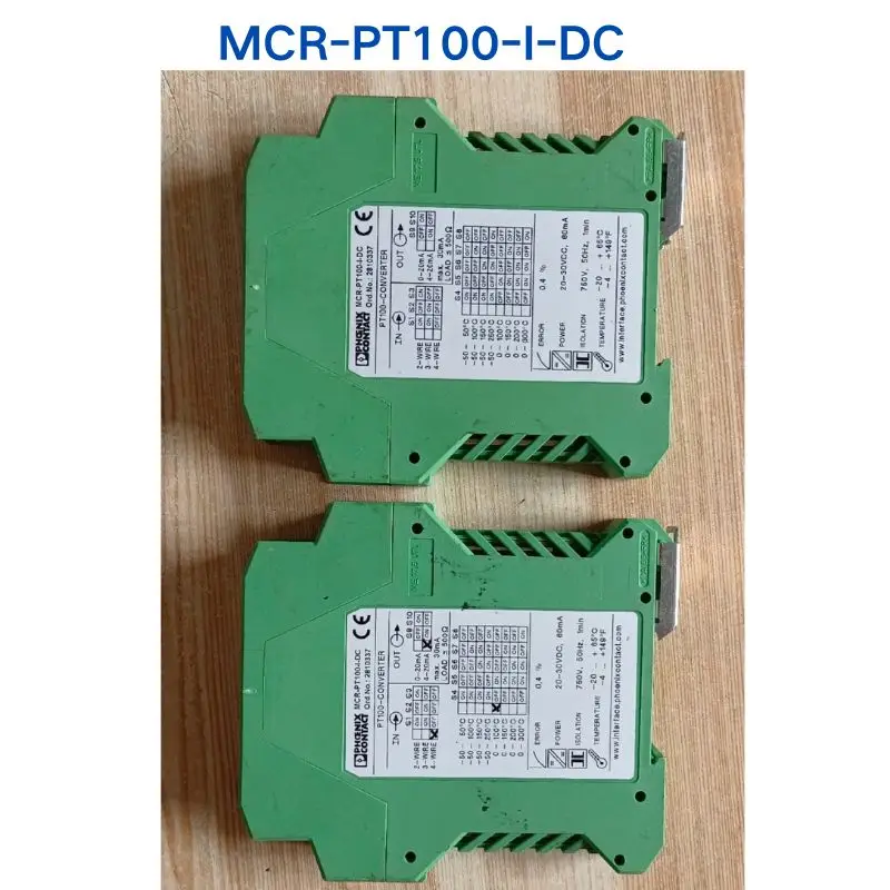 Second-hand test OK PHOENIX isolator MCR-PT100-I-DC 2810337