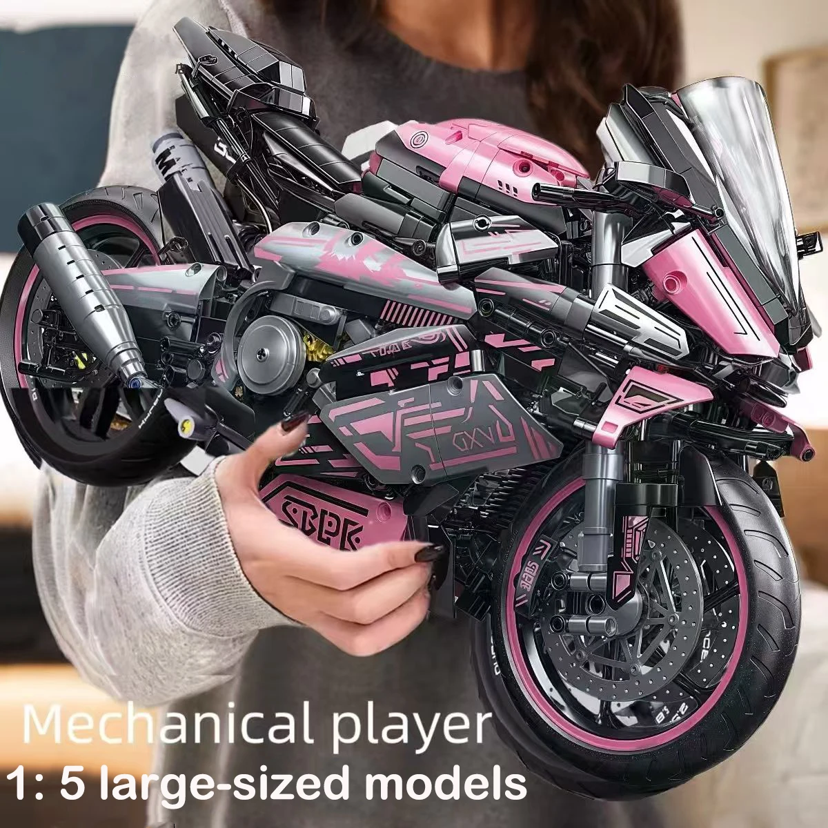 

2000pcs Technical Motorcycle Building Blocks Set 42130 Bricks MOC M1000 RR Racing Model Boy Assembly Toys Gift For Kids Or Adult