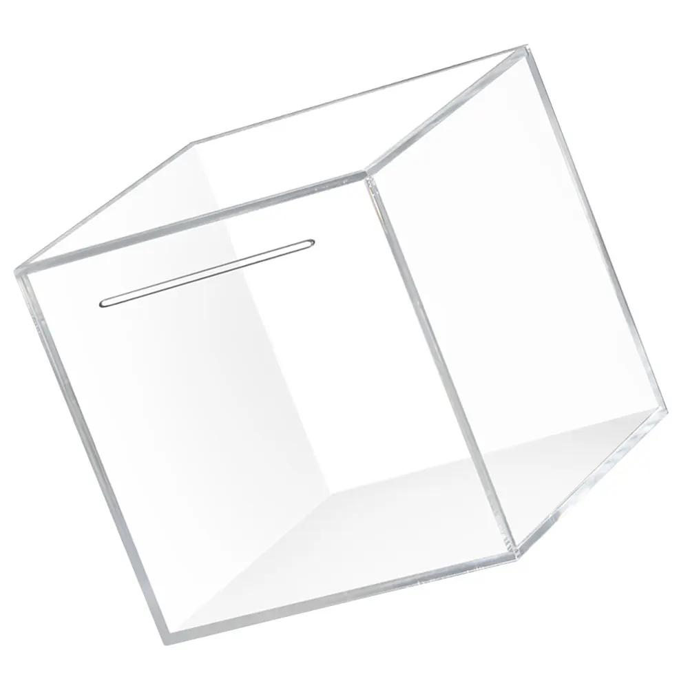 

Clear Acrylic Money Saving Box Transparent Piggy Bank for Daily Use Compact Cash Container Ideal Gift Donation Storage Household