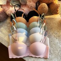 Women seamless Bra Sexy Wireless Underwear No Steel Ring Push Up Breathable Bralette  3/4 Cup Female's Bra Gathered Lingerie