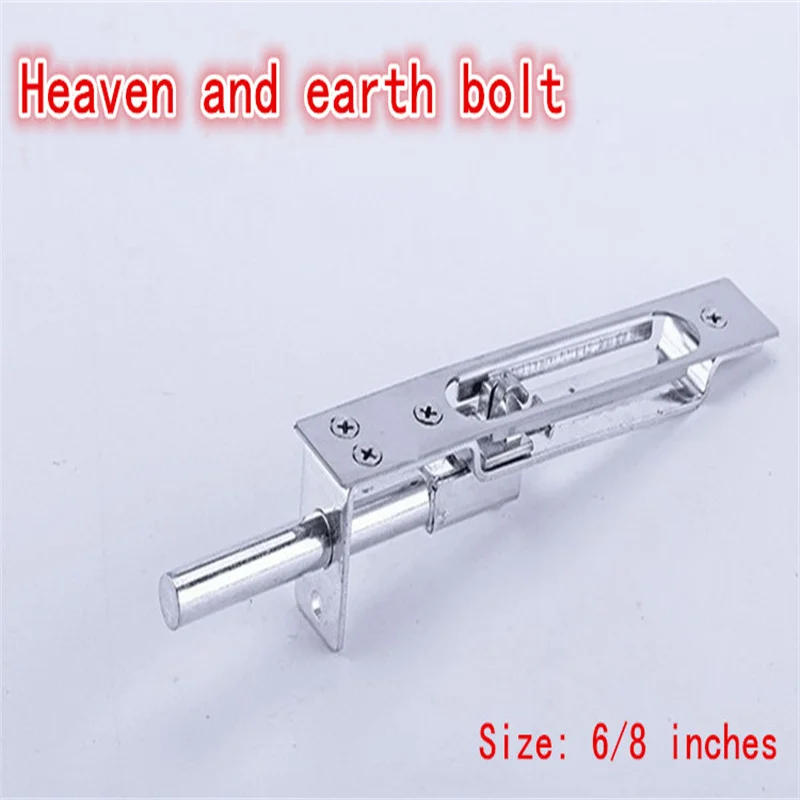 Stainless steel latch door lock buckle wooden door window latch bathroom anti-theft thickened door bolt door buckle open door la