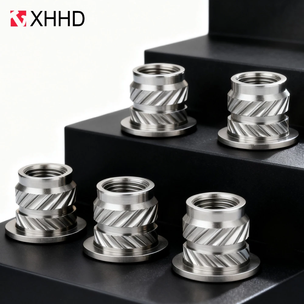 

10/20/50 шт. фланцевые гайки из нержавеющей стали M2 M2,5, гайки для ультразвуковой сварки, резьбовые вставки, гайка, 3D-печать, термоплавкая гайка