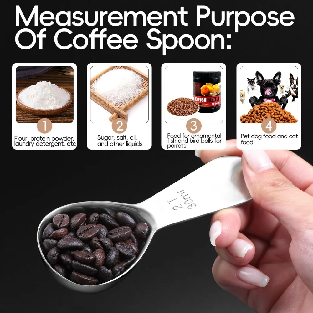 Precision Stainless Steel Coffee Scoop 6