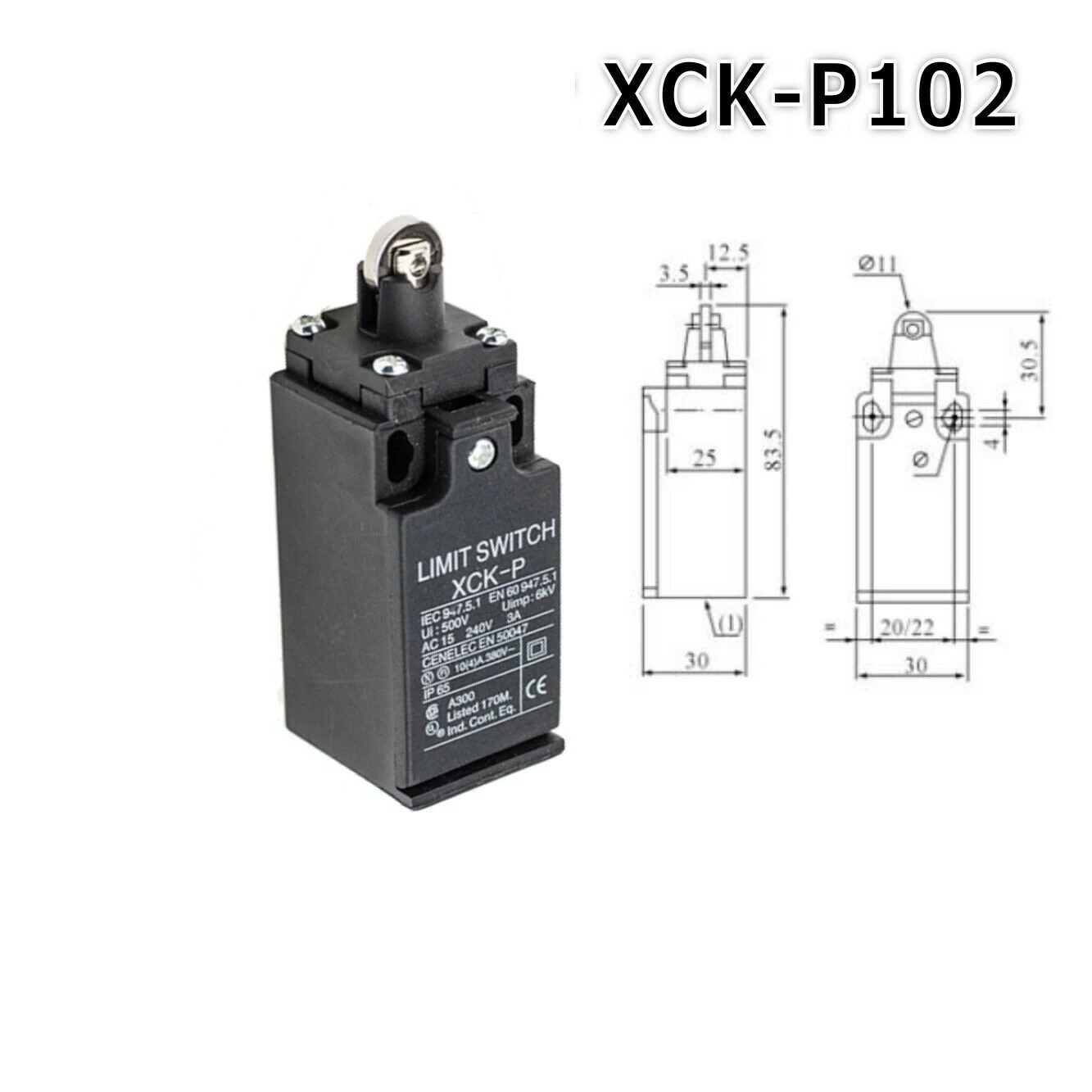 5pcs Limit Switch XCK-P110/P102/P118/P121/P145 Limit Mechanical Accessories Normally Open Automatic Reset