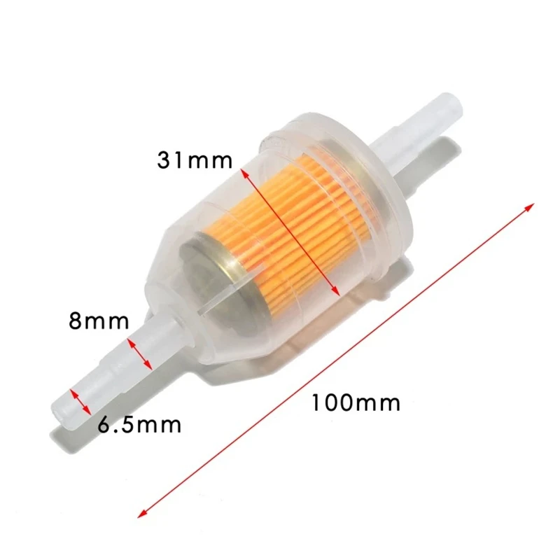 Universal M6 M8 Motorcycle Scooter ATV Motocross Gasoline Filter Engine Protection Fuel Cleaning Filtration Accessories