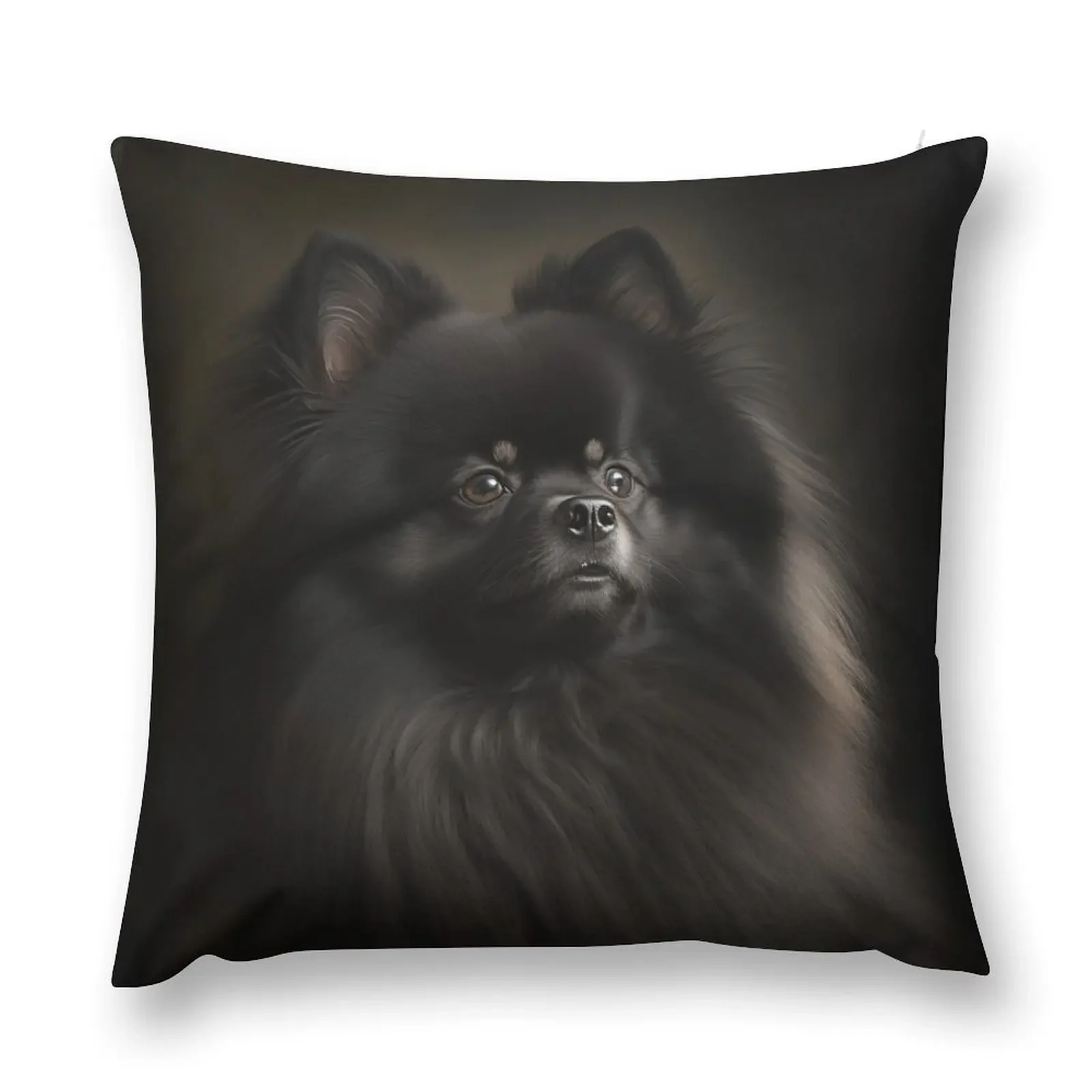 

Portrait of a Pomeranian Throw Pillow Pillow Cases Pillowcases For Pillows pillow