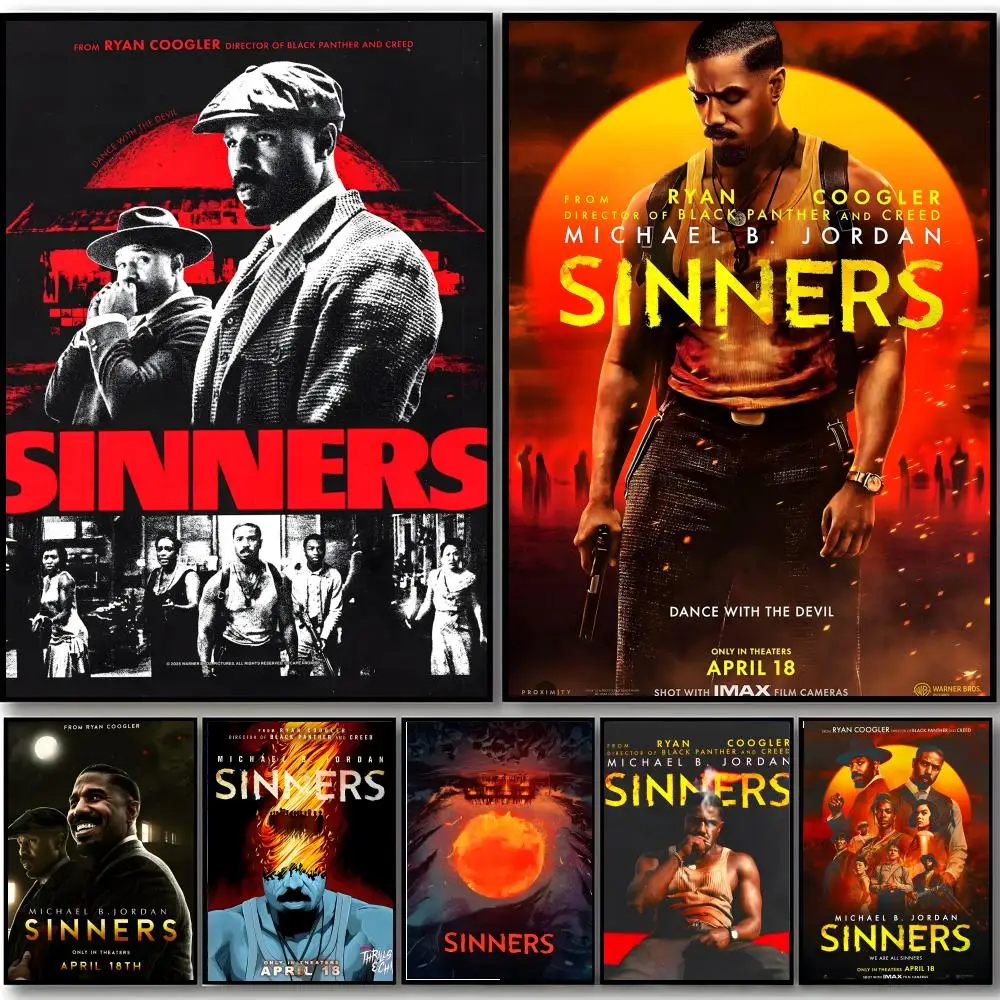 Dark Dramatic Intense Thriller Movie S-Sinners Poster HD art sticky wall waterproof home bedroom bar aesthetic decoration