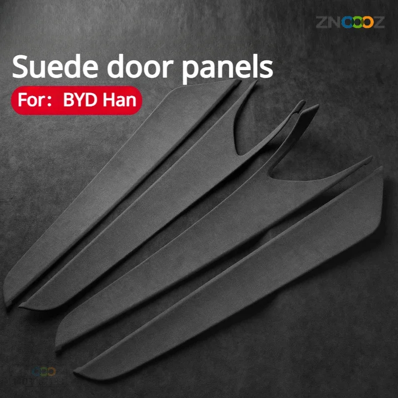 Suitable for BYD Han Door Panel Modification Cover Paste Suede Panel Modification Cover Car Interior Decoration Supplies