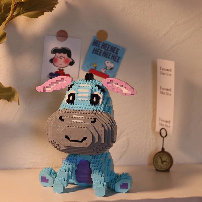 Blocs de Construction roi Lion Simba Disney Dumbo Bourriquet Timon Pumbaa, assemblage de Construction modèle 3D, Mini briques, jouets figurines