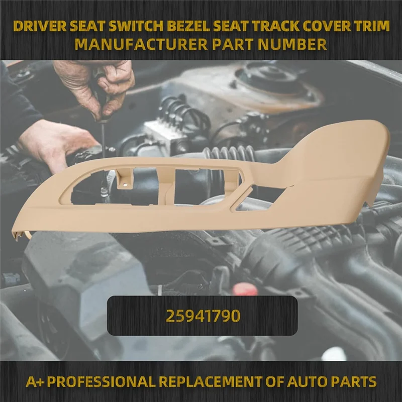 Capa de pista lateral do assento para GMC Acadia Traverse Buick Enclave 2009-2017 substitui 25941790-AD39