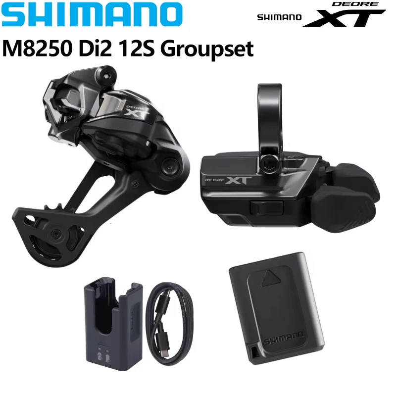 

SHIMANO DEORE XT M8250 Di2 Groupset SL-M8250 RD-M8250 Rear Derailleur With Battery EC-DN100 Charger Electronic Kit MTB Bike Part