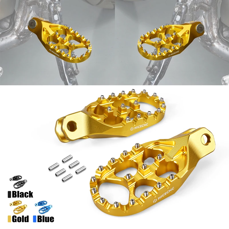 2000-2024 For Suzuki DRZ400S Enlarged Forged Aluminum Foot Pegs Footrest Footpegs DRZ400SM 2005-2024 DR-Z 400S 400SM 2023 2022