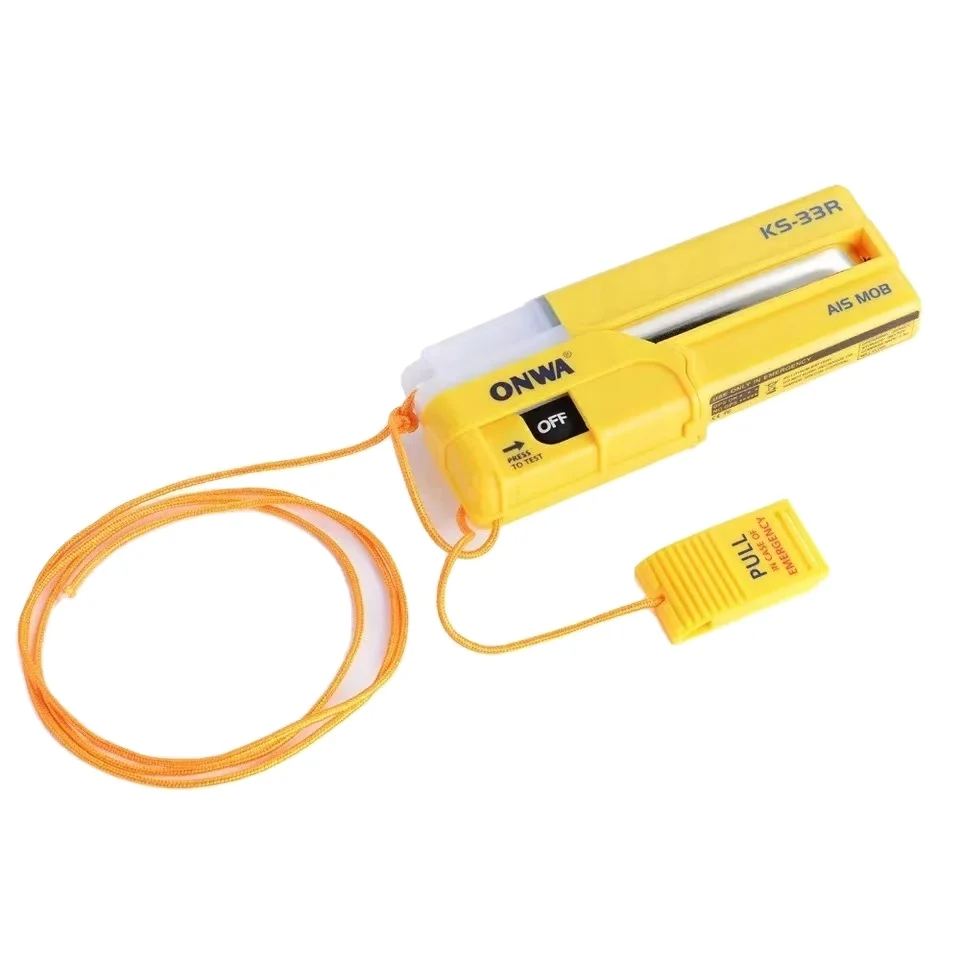 

Onwa KS-33R AIS MOB personal locator beacon man over board rescue survivor recovery life jacket ais sart marine electronics IMO