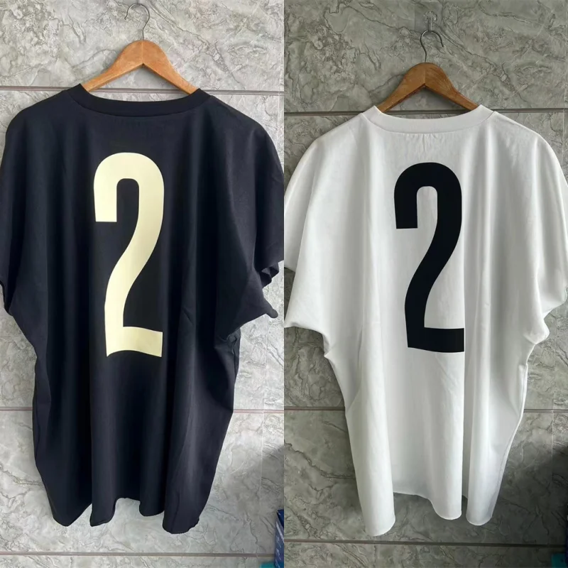 

Cotton Back No.2 Printed Kanye Vultures T-shirt with Integrated Cut Sleeves Men's Women's Short Sleeved Top Tee Vest