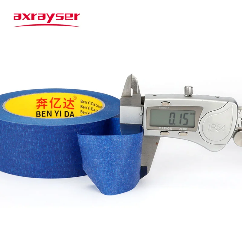 Blue Dustproof Making Tape, para proteger a cabeça do laser, Sem poeira para máquina de corte de fibra, Sem resíduo adesivo, Alta temperatura, 50 m,