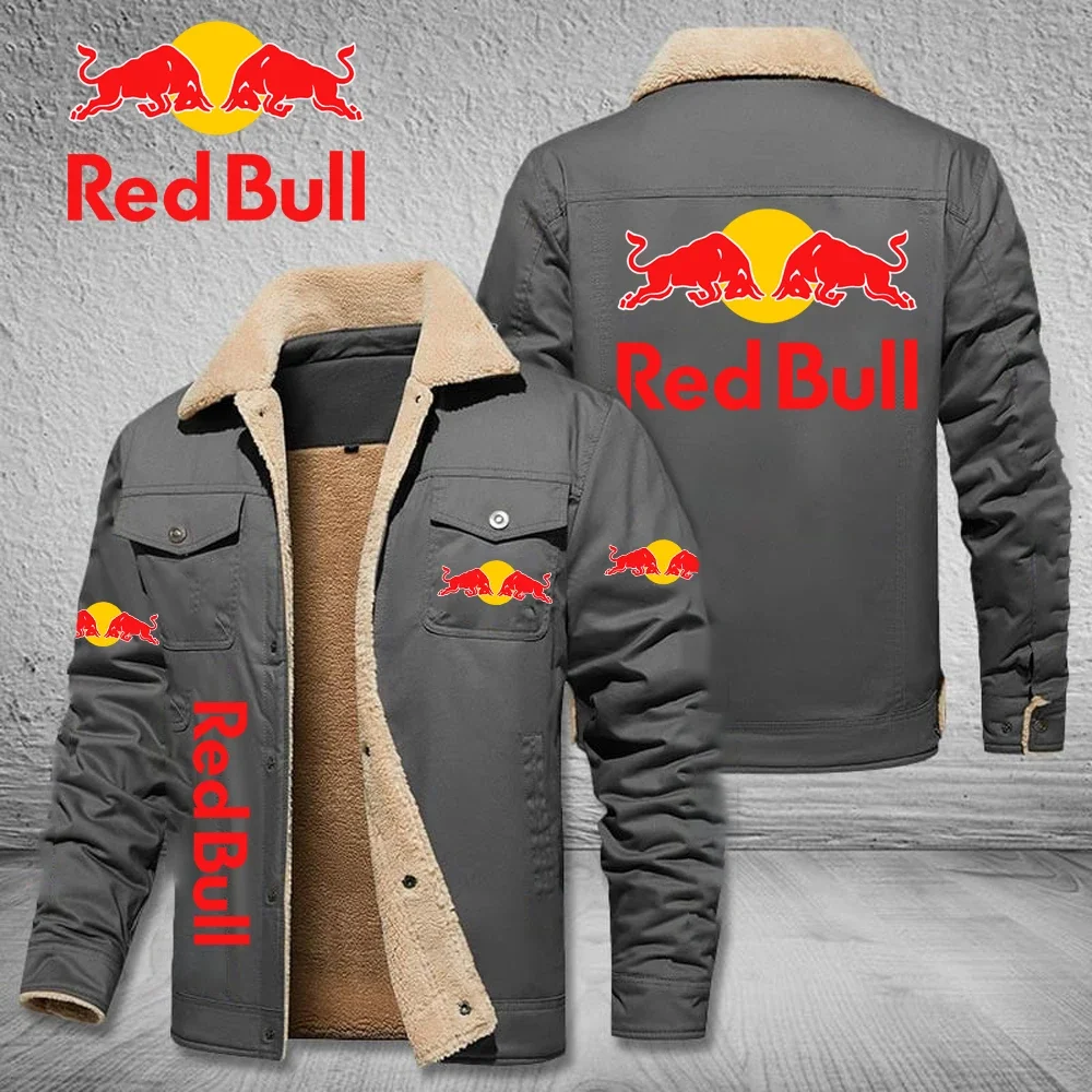 

Новая флисовая официальная мужская уличная куртка Red Bull Racing Top Red Bull, летнее термопальто Red Bull