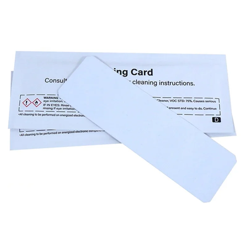 2pcs Cleaning Cards 54x172mm PN:105999-310 For Zebra ZC100 ZC300 Series Printer