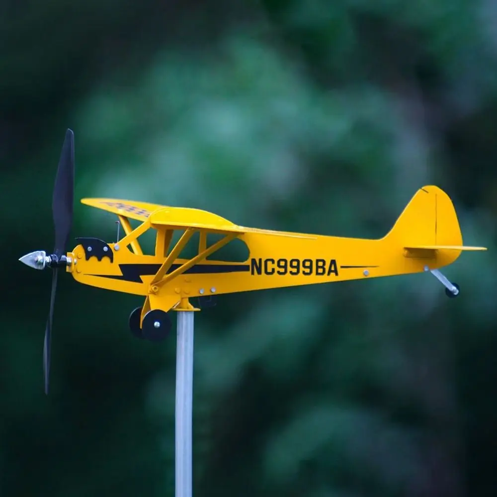 Weather Vane Wind Direction Compass Pipe Airplane Weathervane Windmill 3D