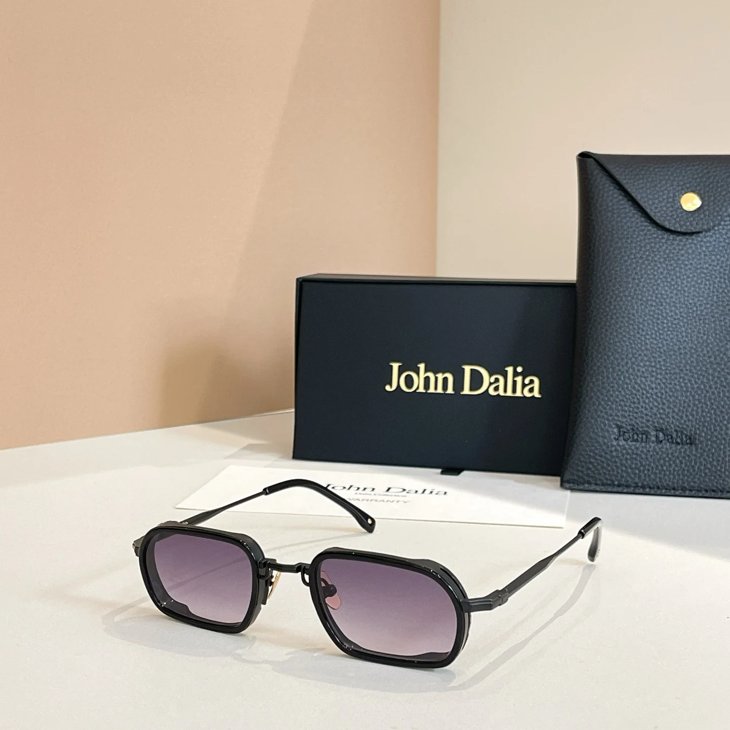 Origineel voor JOHN DALIA JD Martin klassieke modieuze merkzonnebril Premium luxe design Vrije tijd Klassiek Vintage Met doos