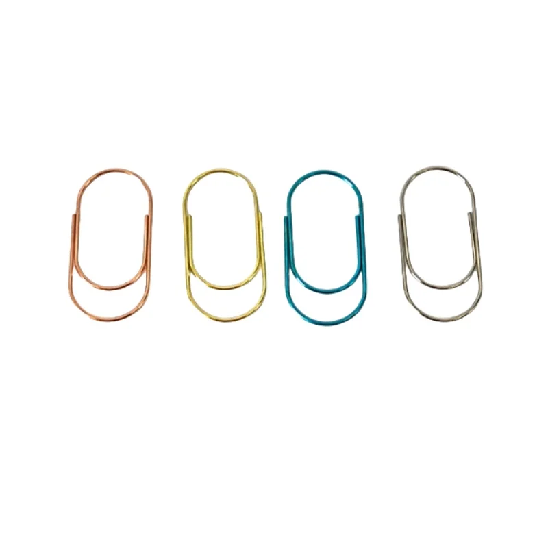 15 шт. скрепки для бумаг большого размера шириной 50x25 мм, 4 варианта цвета для документов