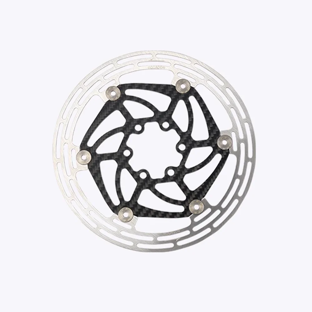 AliExpress NONE RACEWORK Ultralight Carbon Fiber 6 Bolts Floating Hydraulic Disc Brake Rotor for MTB BMX Road Bikes - 140/160/180mm Cruisers