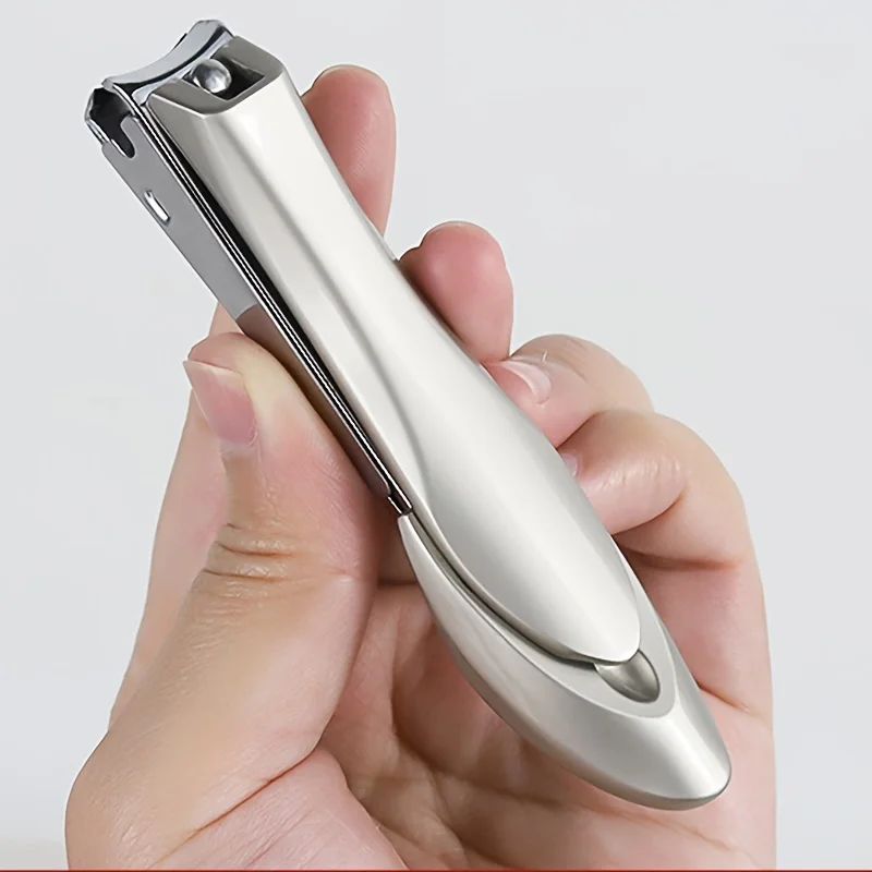 Nail Clippers Stainless Steel Anti Splash Fingernail Cutter Manicure Tools Bionics Design Nail Trimmer Pedicure Scissor