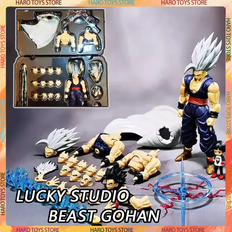 

New L.S. Studio LS Beast Gohan Action Figure LS003 Dragon Ball Super SHF Anime Figures Gohan Super Saiyan Goku Toys Free Gift