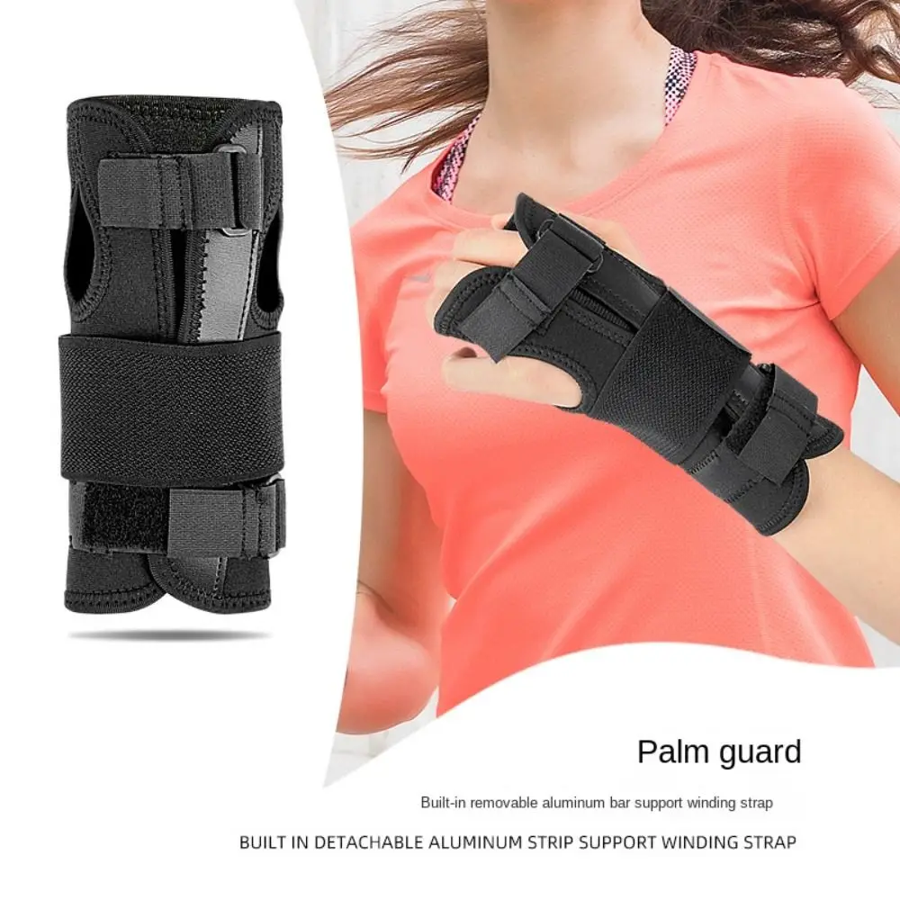 Compression Thumb Wrist Brace Protector Sprain Prevent Wrist Support Splint Leather Chloroprene Rubber Wrist Support Protector