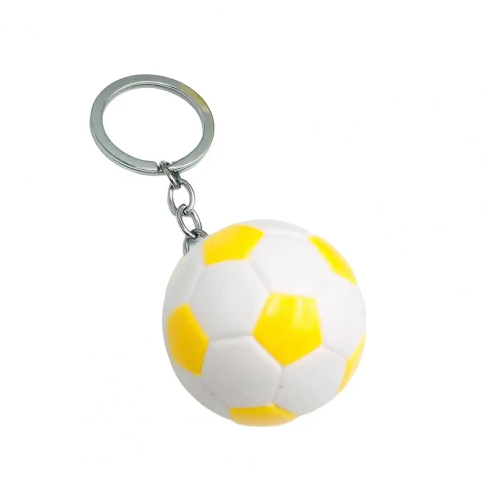 Football Key Fob Smooth Surface Unisex Souvenir Simulation Soccer Ball Car Keychain Football Key Chain for