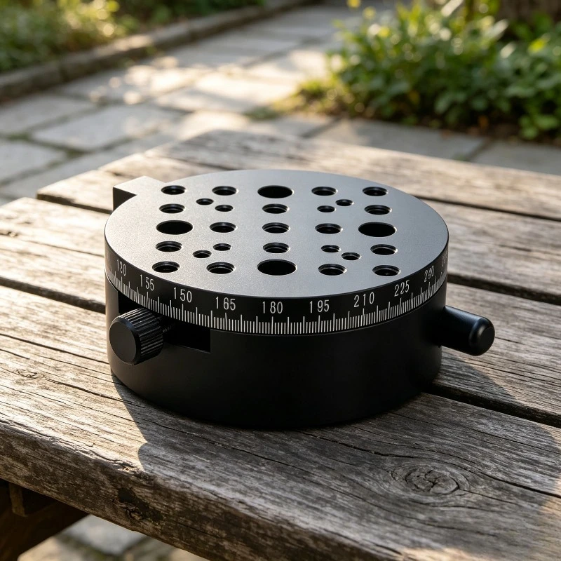 PT-SD206 Manual Rotary Stage 360 Degree Turntable Manual Indexing Plate R Axis Slide Optical Mount