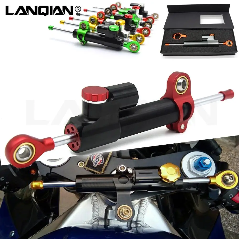 

Hot Motorcycle Damper Steering Stabilizer Moto Linear Safety Control For Ducati Scrambler Desert Sled 797 MONSTER 797/M797