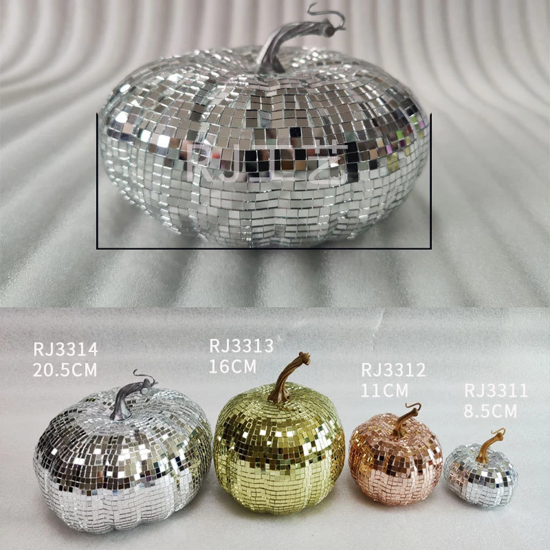 DISCO-Mirror Ball for Bar and Wedding, Ornaments, Decorated with Radio Body, Pumpkin, Pumpkin, Party