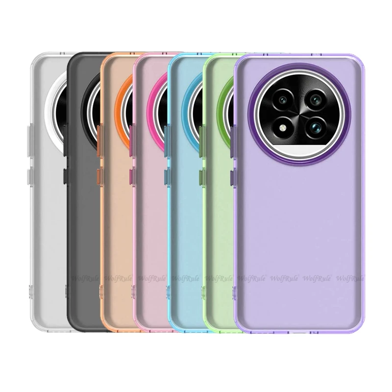

For Realme 13 Pro Case Cover OPPO Realme 13 Pro Capas New Shockproof Bumper Transparent Frosted Matte Clear Fundas Realme 13 Pro