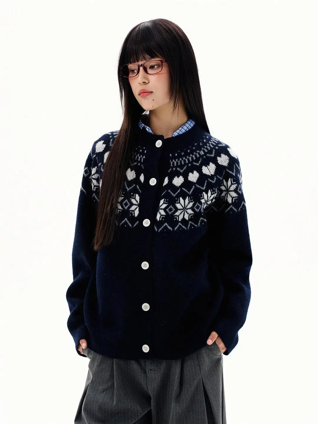 

Ретро-свитер в американском стиле Fair Isle, осенне-зимняя новинка, модный, трендовый, в стиле лоу-фэшн, с цветовыми блоками, вязаный, стильный.