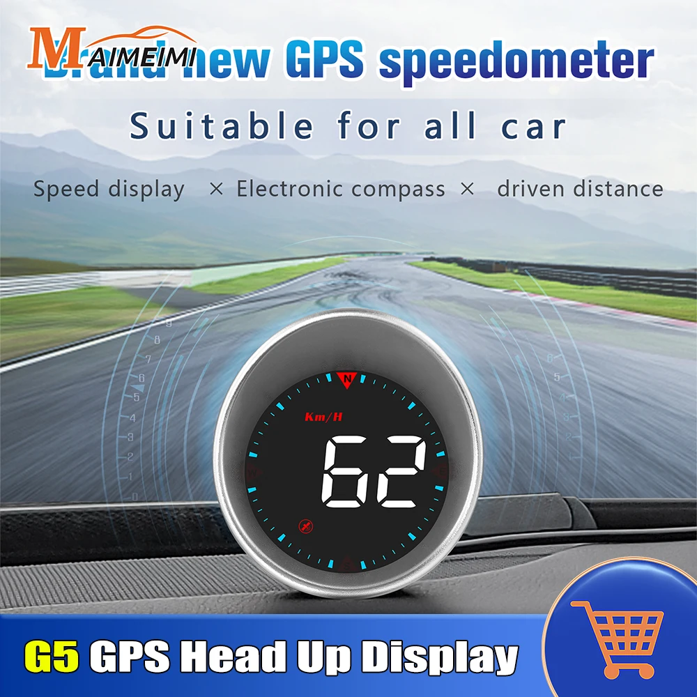 

G5 Автомобильный проекционный дисплей GPS Спидометр с приводом на расстоянии превышении скорости Сигнализация усталости Автоматический свет KMH MPH Переключатель для всех автомобилей