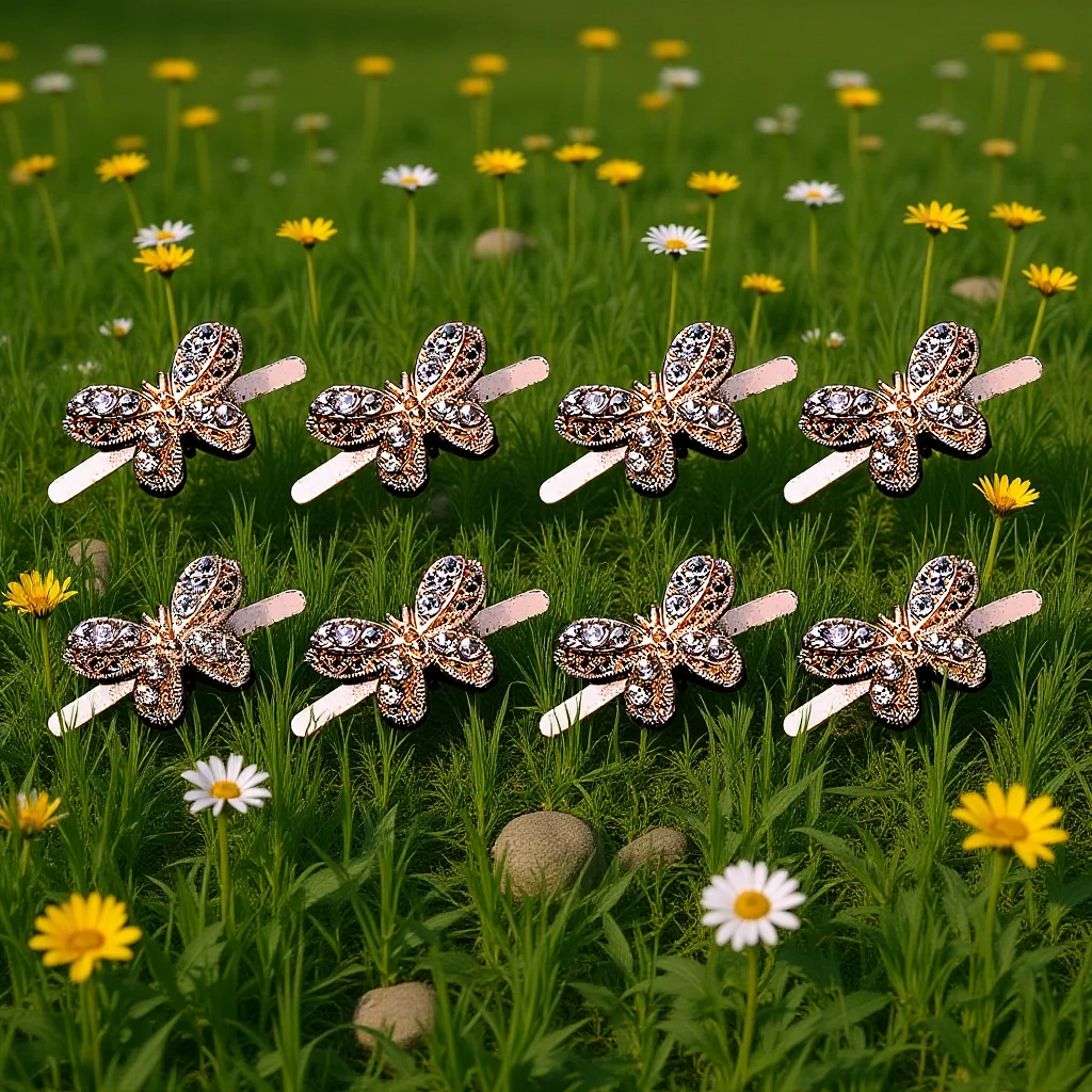 

8pcs Metal Shoe Buckles Alloy Diy Shoe Clips For Women Diamond Charm Decor Suitable Flat Shoes Boots Sandals Heels Wedding Daily